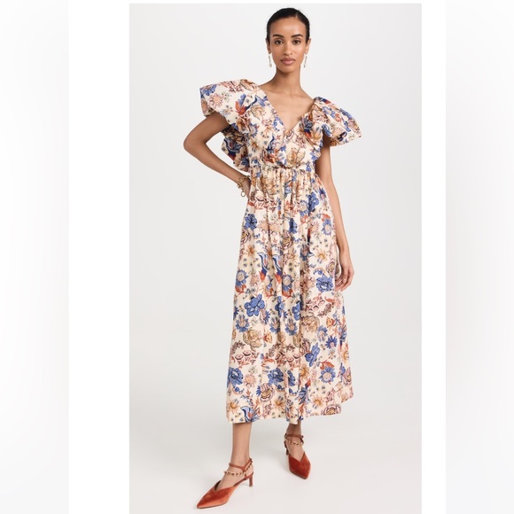 Ulla Johnson Francesca Dress in Magnolia print - Picture 2 of 10